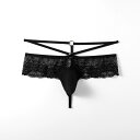 メンズセクシーTバック　フロント水着生地　ダブルウエストTバック　フロントもっこり　メンズセクシーTバック　センターリングヒモパン　メンズウエストレース　ヒモTバック