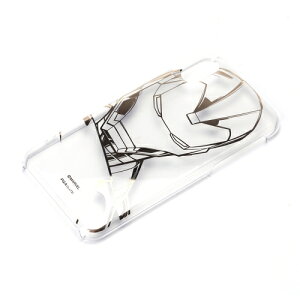 【即納】【365日毎日出荷】PGA iJacket iPhone XS/iPhone X用マーベル MARVEL アイアンマン Iron Man ハードタイプ 箔押しクリアケース PC(ポリカーボネイト) マイクロドット加工 クリーニングクロス付き P