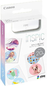 y[zy365oׁzCanon  ~jtHgv^[ iNSPiCp ZINK tHgy[p[ ی`V[ 20 2in1 Ή@:iNSPiC PV-223/PV-123/ZV-223/ZV-123 ZP-2030-2C-20