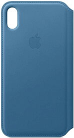 【即納】【365日毎日出荷】【アウトレット】アップル Apple 純正 iPhone XS Max用 レザーフォリオ ケープコッドブルー Leather Folio Cape Cod Blue MRX52FE/A