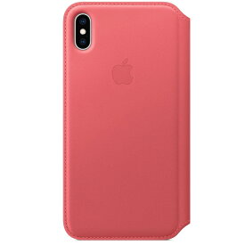 【即納】【365日毎日出荷】【アウトレット】アップル Apple 純正 iPhone XS Max用 レザーフォリオ ピオニーピンク Leather Folio Peony Pink MRX62FE/A