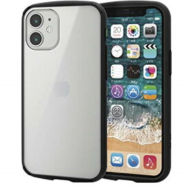 【即納】【365日毎日出荷】ELECOM エレコム iPhone 12 mini用ハイブリッドケース ブラック TOUGH SLIM LITE フレームカラー ワイヤレス充電 Qi充電対応 PM-A20ATSLFCBK