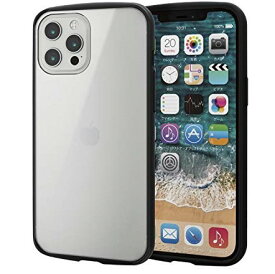 【即納】【365日毎日出荷】ELECOM エレコム iPhone 12 Pro Max用ハイブリッドケース ブラック TOUGH SLIM LITE フレームカラー ワイヤレス充電 Qi充電対応 PM-A20CTSLFCBK