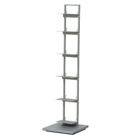 ブックタワーシェルフ（22861・22862） 幅30cm　奥行き30cm　高さ110cm　ブラック　グレー　本棚　シェルフ　オシャレ　スリム収納　コンパクト　小物置き【KR】
