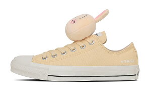 【コンバース】 オールスター MC OX / ちいかわ うさぎ イエロー 黄色 スニーカー ローカット レディースサイズ ユニセックス カジュアル キャラクター マスコット付き なんか小さくてかわい