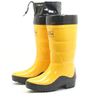 【長靴 第一ゴム】紳士フレッシュ メンズ 防滑 防寒 長靴 黄 黒 紺 冬用 雪道 除雪 完全防水 スノーブーツ レインブーツ 日本製 定番