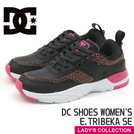 送料無料【DC SHOES】ディーシーシューズ ウィメンズ イー・トライベッカ SE チータープリント アニマル柄 黒 レディース ローカット スニーカー WOMEN'S E.TRIBEKA SE CHEETAH PRINT CHE