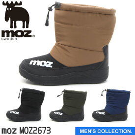 【moz】モズ メンズ 防寒ブーツ MOZ2673 ブラック ベージュ カーキ ネイビー BLACK BEIGE KHAKI NAVY 撥水 防水 ウィンターブーツ 北欧 スウェーデン カジュアル 25-28.5cm