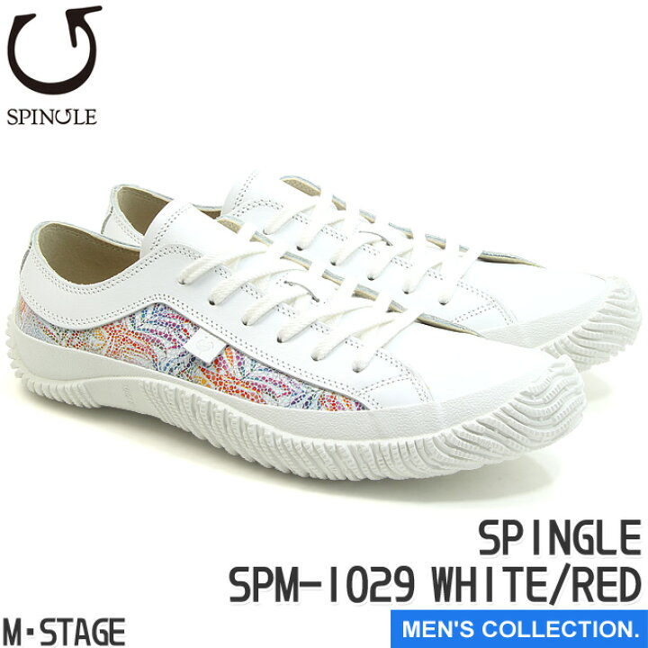 楽天市場】【スピングル】 SPINGLE SPM-1029 WHITE/RED スニーカー 