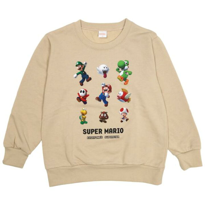 楽天市場】マリオ トレーナー キッズ ジュニア 男の子 女の子 100cm  