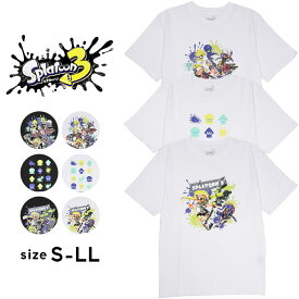 【10日P5倍】スプラトゥーン3 半袖Tシャツ メンズ レディース S M L LL Tシャツ 半袖 トップス カジュアル おしゃれ tシャツ スポーツ 運動会 文化祭 ホワイト ブラック