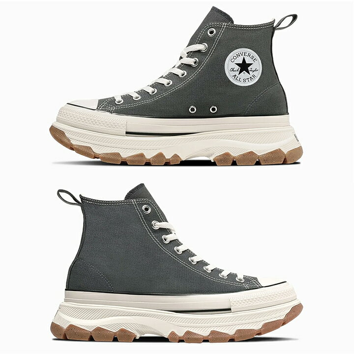 コンバース 厚底 バターホワイト ハイカット 新作 トレックウェーブ  