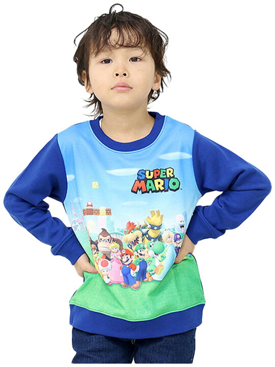 楽天市場】マリオ 服 子供服トレーナー 裏毛 キッズ ベビー 女の子 