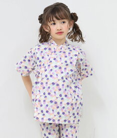 甚平 男の子 女の子 子供 日本製 おしゃれ キッズ ブランド 綿100％ 80cm 90cm 100cm 110cm 120cm わくわく和ポップ！ 子供服 和柄 ベビー じんべい こども 男児 女児 上下セット セパレート 夏祭り 甚平 男の子 Pokke