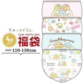 すみっコぐらし 福袋 2026 キッズ 女の子 ショーツ パンツ 下着 4点セット 福袋 2026年 110cm 120cm 130cm 春夏秋冬 子供用 おしゃれ ショーツ 新春福袋 小学生 小学校