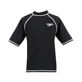 スピード ラッシュガード スクール水着 男の子 ファスナーなし 半袖 かぶり 小学生 中学生 120 150 女の子 120cm 130cm 140cm 150cm 160cm 170cm speedo UVカット率85％以上 (UPF15〜UPF30 紫