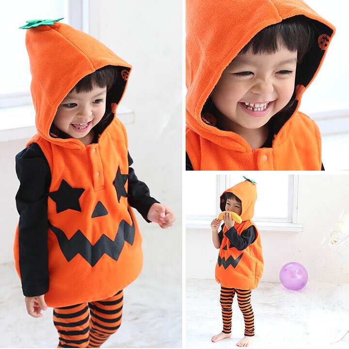 楽天市場】ハロウィン 衣装 子供 かぼちゃ 男の子 女の子 ベビー 