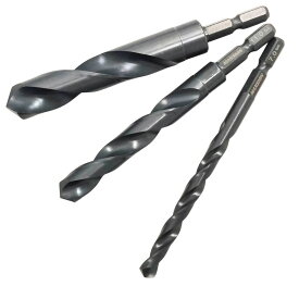 六角軸鉄工ドリル MANSHIN 7mm～15.0mm 六角軸鉄用錐 メール便送料無料 鉄錐　ビット 電動ドライバー インパクトドライバー 代引き不可