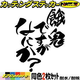 おもしろ ステッカー 餓鬼ですがなにか？ (2枚1セット) カッティングステッカー 全12色(120mmX95mm) 車 あおり 煽り あおり運転 対策 防止 おしゃれ バイク ヘルメット ツール ボックス 面白 餓鬼 ユニーク 転写 シール 防水 耐水 アウトドア