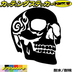 楽天市場 スカルステッカー ヘルメットの通販