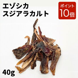 【ご新規様限定 2点購入で10%OFFクーポン & P10倍 】〈鹿スジアラカルト 40g〉犬 おやつ 無添加 国産 鹿肉おやつ エゾシカ肉 犬用 鹿肉 エゾシカ スジ 肉 エゾ 鹿 ジャーキー 鹿肉ジャーキー えぞしか シカ 餌 シカ肉 無添加ドッグフード 安心 デンタルケア タンパク質
