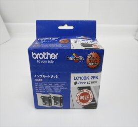 LC10BK-2PK ブラザー brother□1259 お徳用黒2個パック純正品【わけ有り】箱汚れ／ダメージ／在庫処分有効期限：2021.03