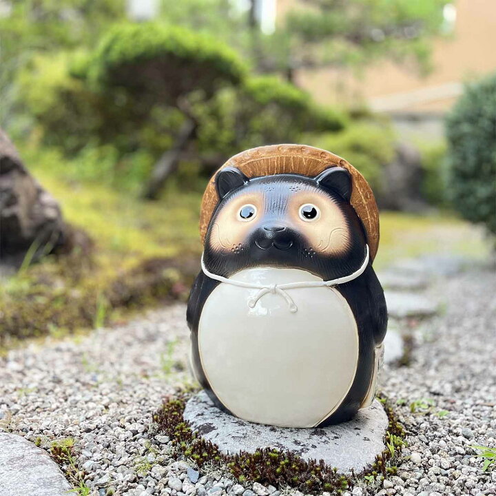 楽天市場】丸狸 16号 信楽焼 たぬき 縁起物 かわいい 和風 置物 庭園 