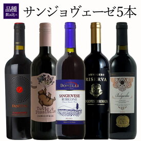 サンジョヴェーゼ5本セット 【イタリア最主要品種】イタリア ワイン セット wine ギフト 母の日 750ML