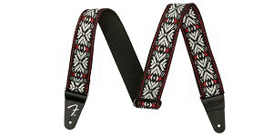FENDER�i�t�F���_�[�j ���̑��X�g���b�v Pasadena Woven Strap Red Snowflake 2
