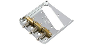 FENDERitF_[j M^[pubW 3-Saddle Top-Load/String-Through TL Bridge w/Brass Saddles