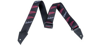 JACKSONiWN\j |GXeXgbv Strap with Headstock Pattern Black / Red