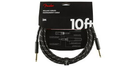 FENDER（フェンダー） フォン-フォン(楽器) Deluxe Series Instrument Cable Black Tweed S/S 3m