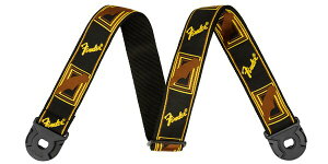 FENDER�i�t�F���_�[�j �|���G�X�e�����X�g���b�v Quick Grip Locking End Strap, Black, Yellow and Brown, 2