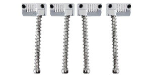 ALLPARTS�i�I�[���p�[�c�j �x�[�X�p�u���b�W BP-2071-010 Grooved Saddles for Omega & Badass Bridge Chrome
