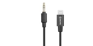 BOYA�i�{�[���j USB�EFIREWIRE �P�[�u�� BY-K1 3.5mm TRS to Lightning �ϊ��A�_�v�^�[