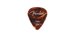 FENDER�i�t�F���_�[�j �s�b�N�E�e�B�A�h���b�v 351 SHAPE WAVELENGTH CELLULOID PICKS Tortoise Shell, Thin