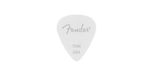 FENDER�i�t�F���_�[�j �s�b�N�E�e�B�A�h���b�v 351 SHAPE WAVELENGTH CELLULOID PICKS White, Thin