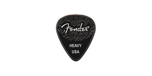 FENDER�i�t�F���_�[�j �s�b�N�E�e�B�A�h���b�v 351 SHAPE WAVELENGTH CELLULOID PICKS Black, Heavy