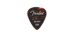 FENDER�i�t�F���_�[�j �s�b�N�E�e�B�A�h���b�v 351 SHAPE WAVELENGTH CELLULOID PICKS Tortoise Shell,EX Heavy