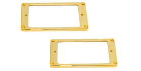 ALLPARTS（オールパーツ） PUカバー/エスカッション PC-0741-002 Gold Flat Profile Humbucking Pickup Ring Set