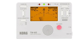 KORG（コルグ） 管楽器用チューナー TM-60-WH チューナーメトロノーム