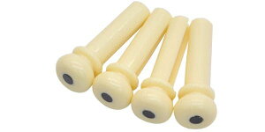 ALLPARTSiI[p[cj x[XpubW BP-0677-028 Cream Grooved Acoustic Bass Bridge Pins
