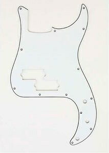 ALLPARTS�i�I�[���p�[�c�j �x�[�X�p�s�b�N�K�[�h PG-0750-035 White Pickguard for Precision Bass