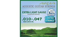ARIA(アリア) アコースティックギター弦 AGS-203C Extra Light 3Set