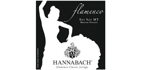 HANNABACH（ハナバッハ） クラシックギター弦 Flamenco [827MT BLACK] フラメンコギター弦 ミディアム