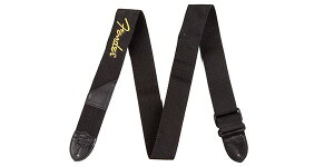 FENDER�i�t�F���_�[�j �z���X�g���b�v Fender 2 poly strap black w/Yellow logo