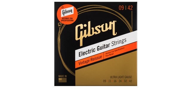 GIBSON（ギブソン） エレキギター弦 SEG-HVR9 Vintage Reissue アクセサリー・パーツ