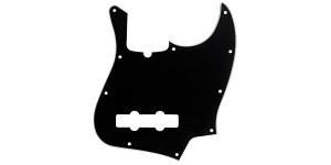 FENDERitF_[j x[XpsbNK[h 10-Hole Contemporary Jazz Bass Pickgurd Black