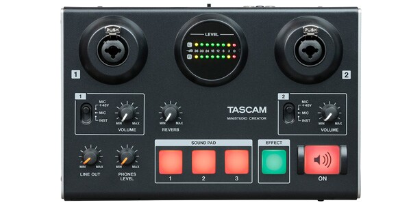 TASCAM（タスカム） USB接続オーディオインターフェイス MiNiSTUDIO CREATOR US-42B 配信向けオーディオインターフェイス