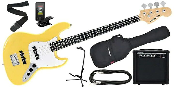 楽天市場】PLAYTECH（プレイテック） ベース初心者セット JB420 Yellow 